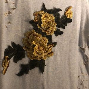 Flower power shirt dress